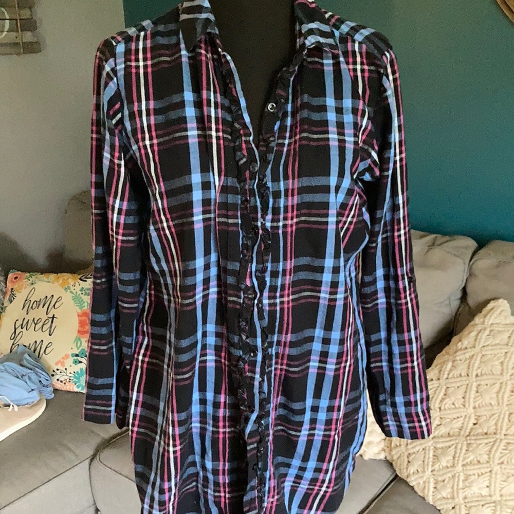 Betsey Johnson Button Down Shirt - Picture 1 of 4